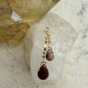 Tourmaline tosser - Purple double charm